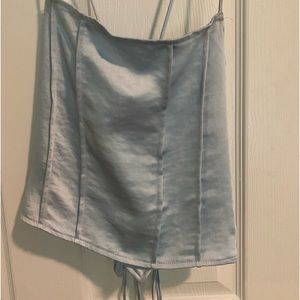 Motel Rocks Corset Satin Top